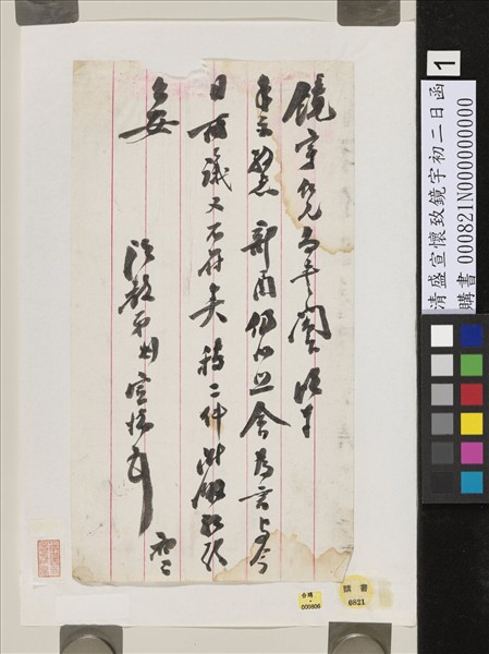 清盛宣懷致鏡宇初二日函