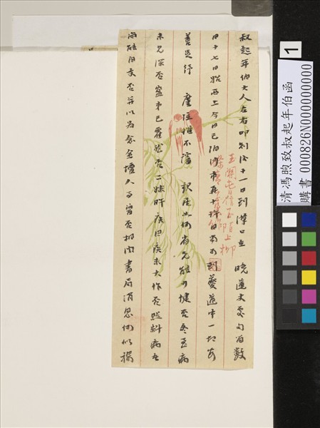 清馮煦致叔起年伯函