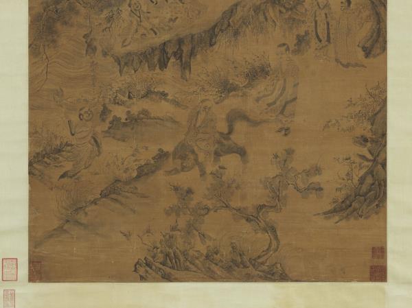 宋李公麟畫十八羅漢軸- 故宮