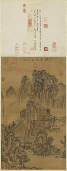 宋蔡京環翠圖　軸