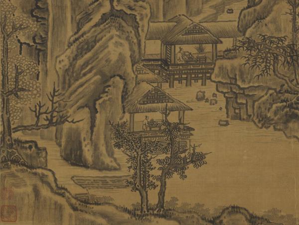 宋蔡京環翠圖　軸