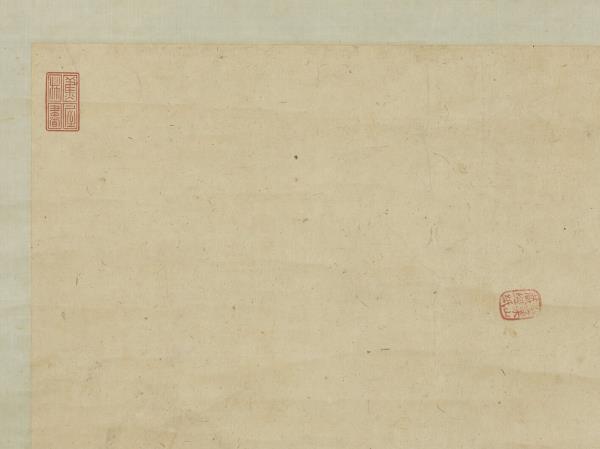 宋張擇端畫春山圖　軸