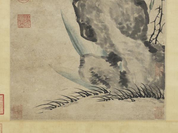 宋揚无咎畫蝴蝶花　軸