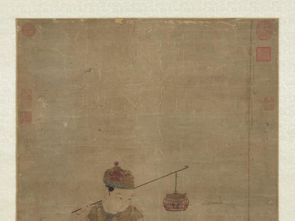 宋蘇漢臣戲嬰圖　軸