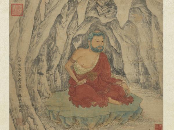 宋蘇漢臣古佛像　軸