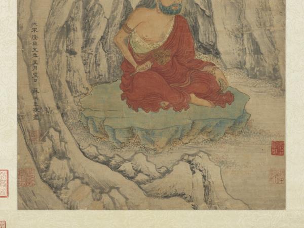 宋蘇漢臣古佛像　軸