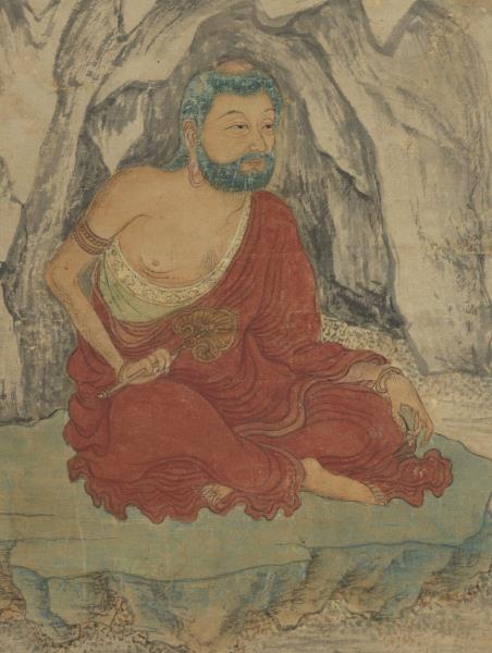 宋蘇漢臣古佛像　軸