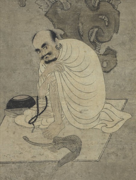 宋蘇漢臣畫羅漢　軸