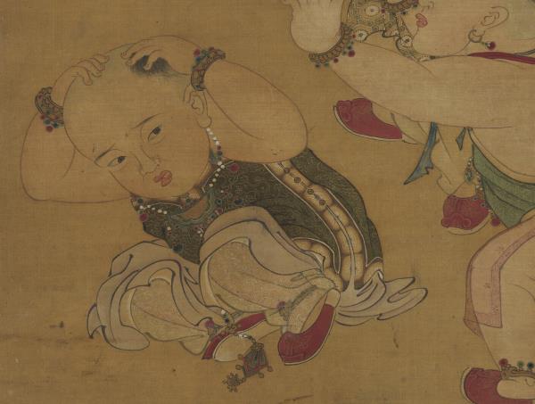 宋蘇焯端陽戲嬰圖　軸