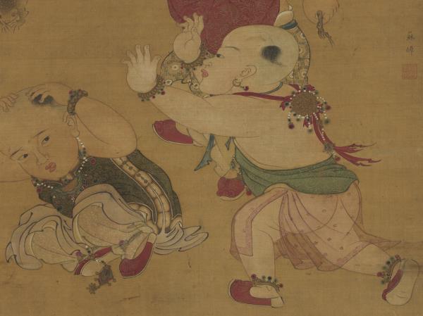 宋蘇焯端陽戲嬰圖　軸