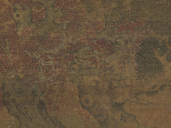 宋劉松年秋林縱牧圖　軸