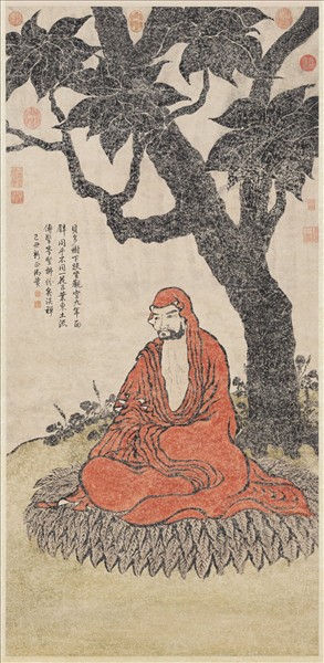 宋人畫達摩　軸