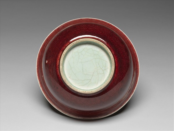寶石紅釉碗