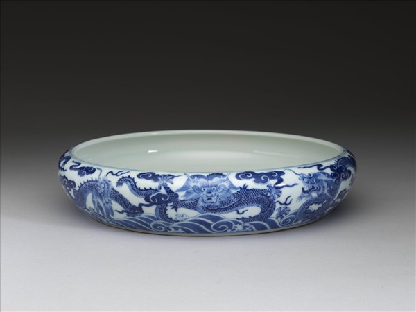 青花九龍圓洗