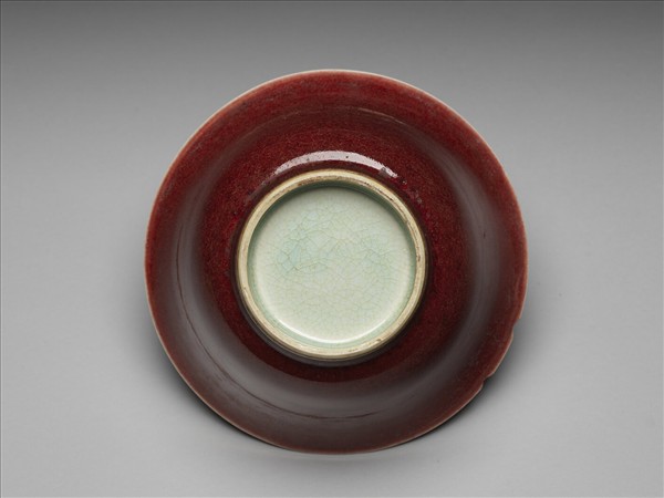寶石紅釉碗