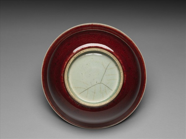 寶石紅釉碗