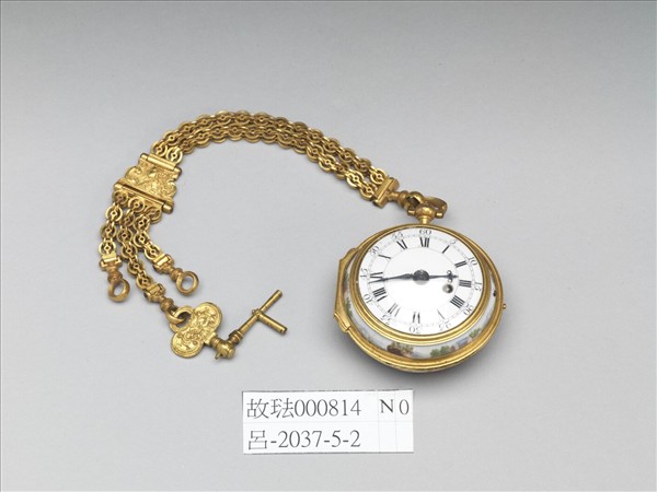 銅鍍金畫琺瑯懷錶