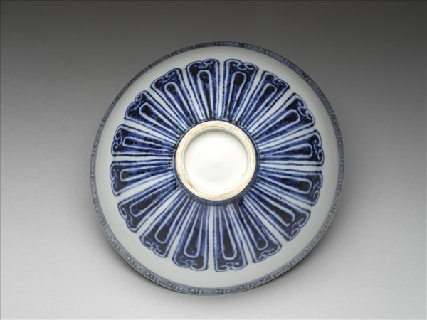 官窯 青花花卉碗