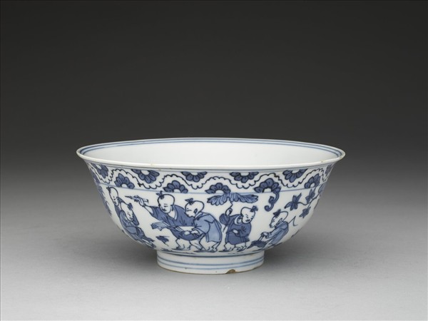 青花嬰戲圖碗