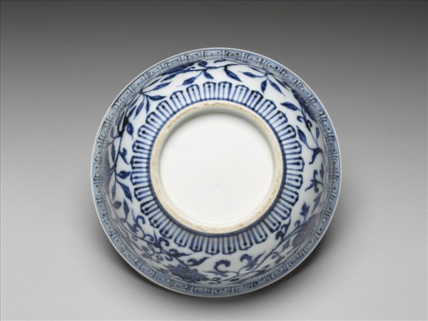 官窯 青花四季花卉碗