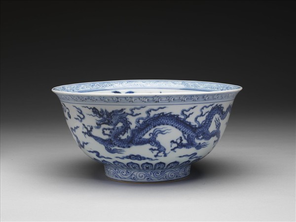 青花雙龍碗