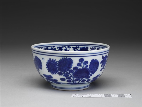 青花花果碗