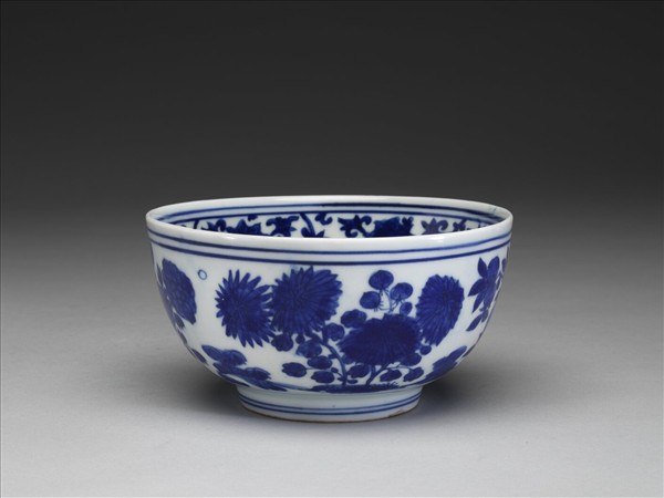 青花花果碗