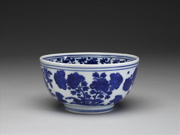 青花花果碗