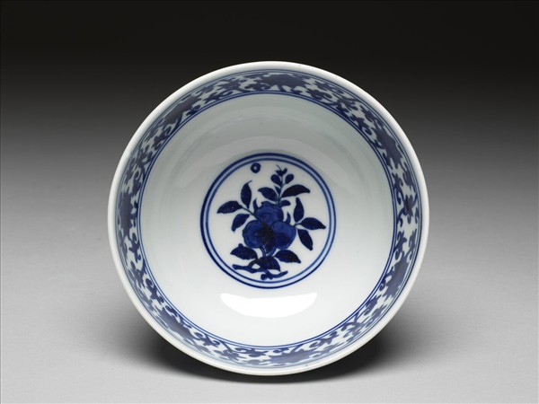 青花花果碗