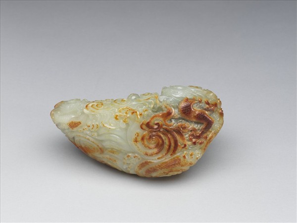 玉御製詩雲龍洗