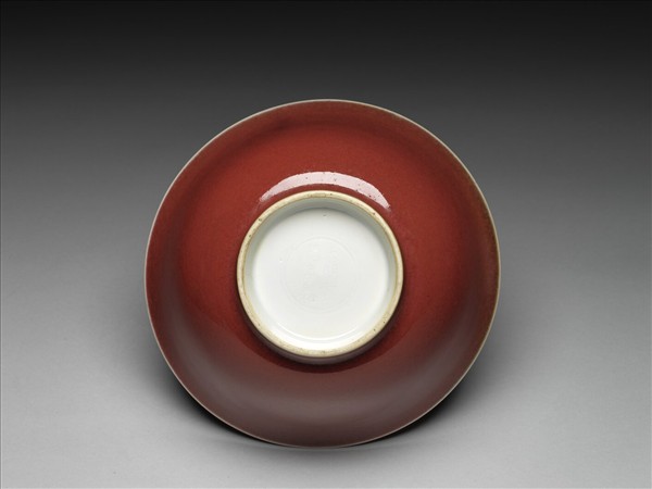 霽紅釉碗