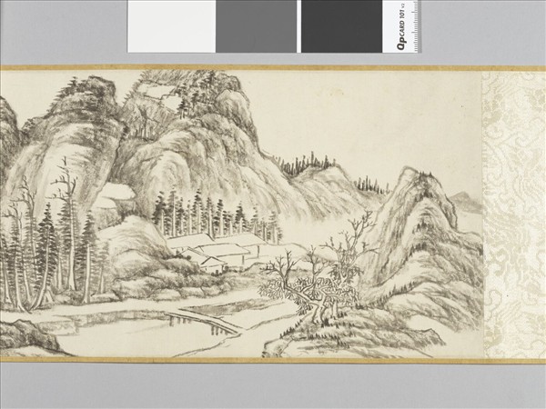 錢維城畫山村曉霽 卷