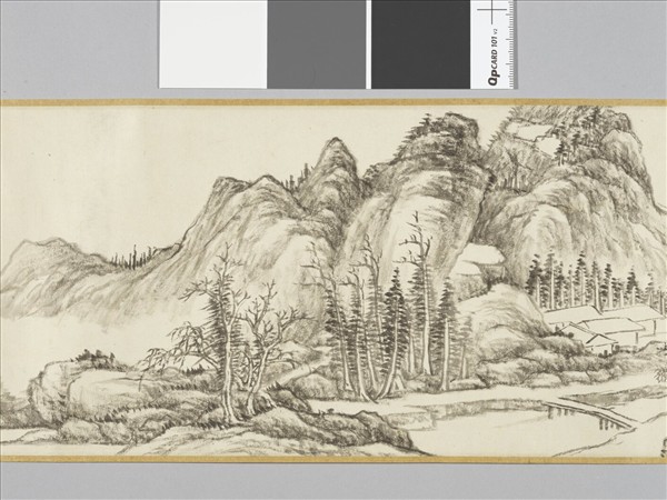 錢維城畫山村曉霽 卷