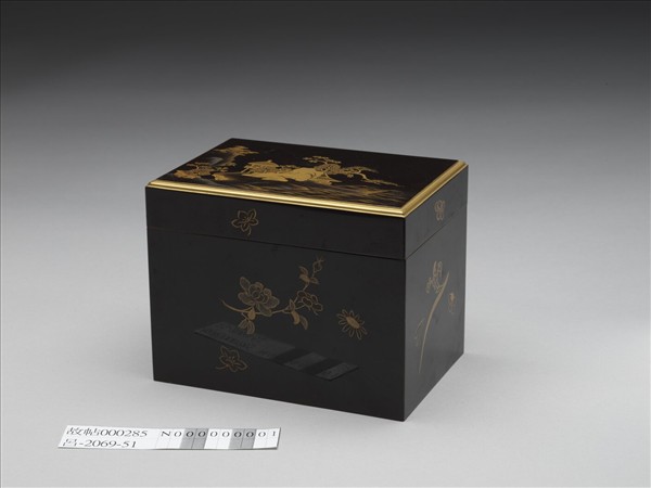 清 山水蒔繪小方盒 兩件