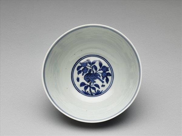 青花花鳥碗