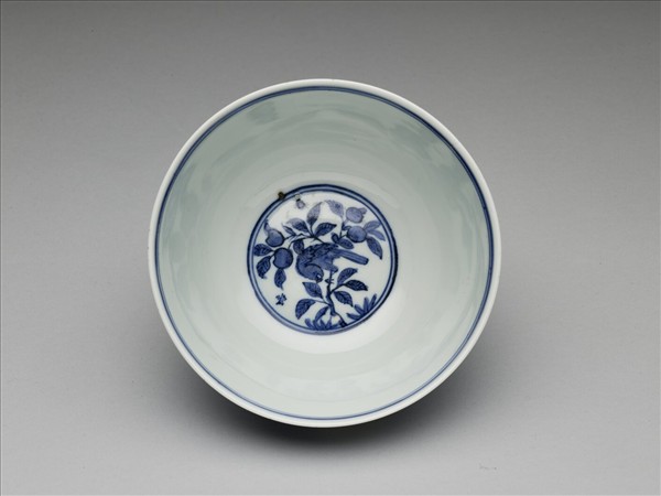 青花花鳥碗