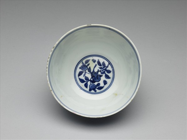 青花花鳥碗