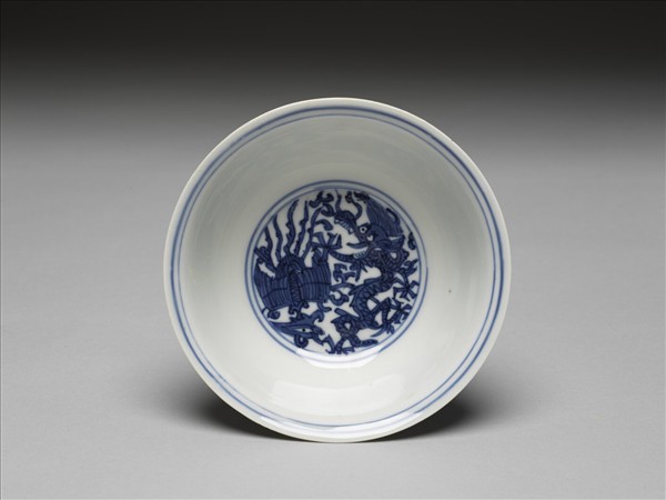 青花龍鳳紋碗