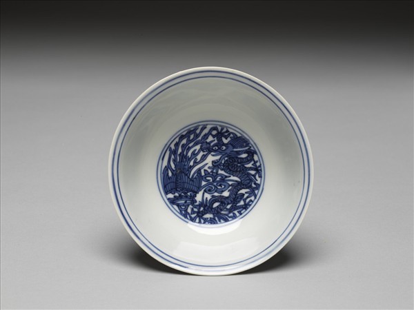 青花龍鳳紋碗