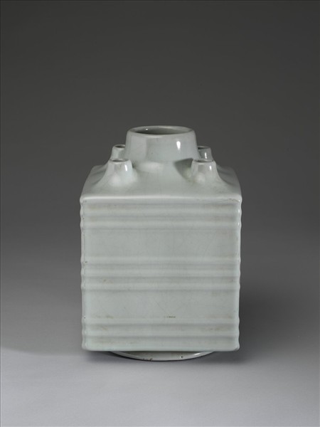 仿官釉五管方瓶