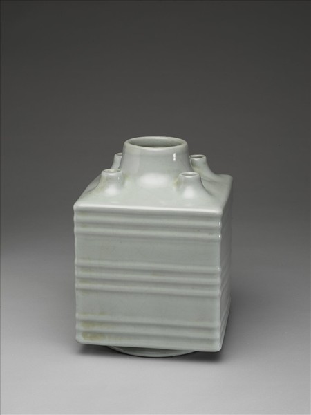 仿官釉五管方瓶