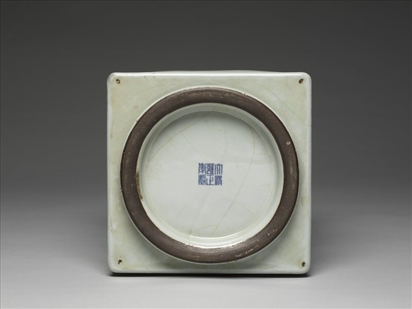 仿官釉五管方瓶