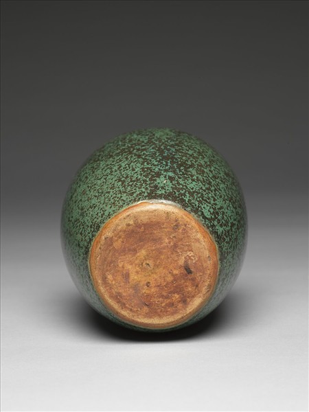 綠釉鐵斑瓶
