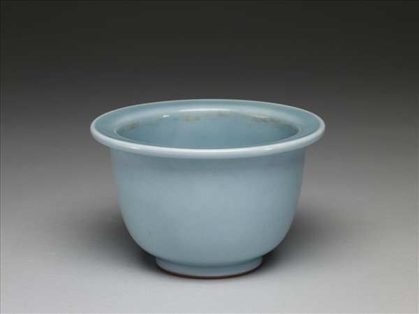 天青釉花盆