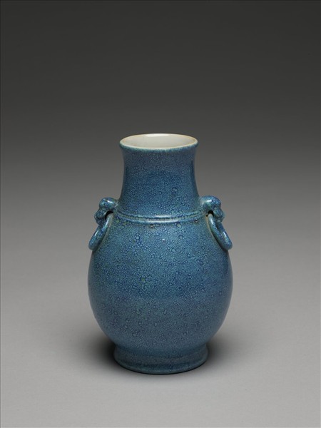 爐鈞釉雙耳瓶