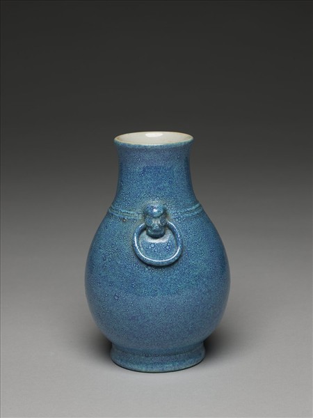 爐鈞釉雙耳瓶