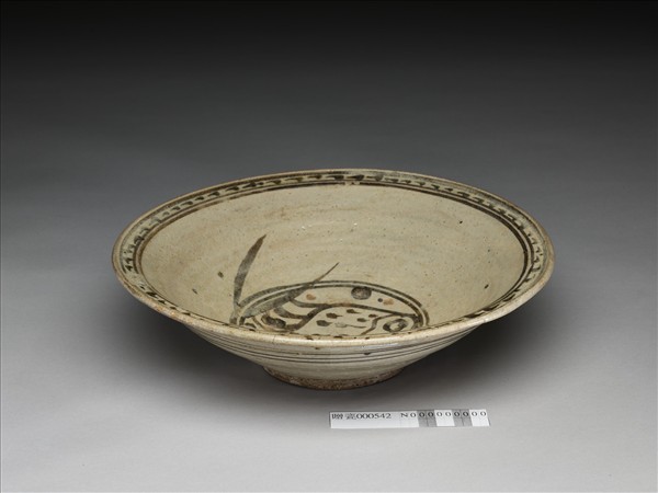 泰國釉下鐵繪魚紋盤