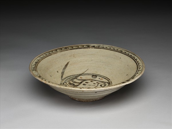 泰國釉下鐵繪魚紋盤