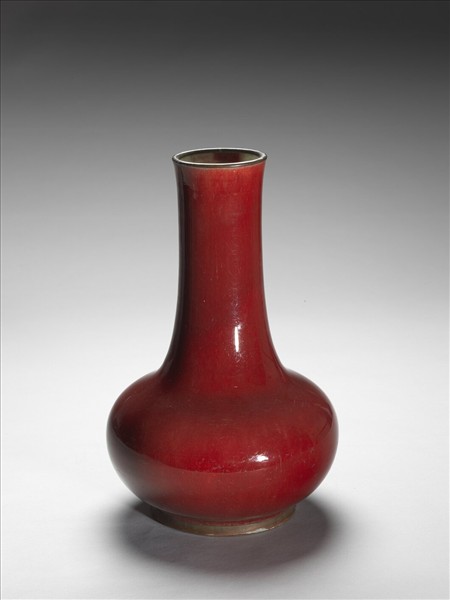寶石紅釉瓶