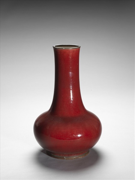 寶石紅釉瓶